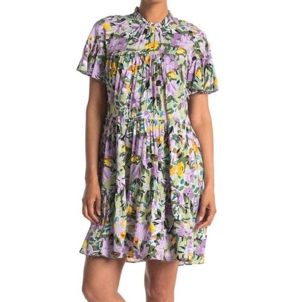 NWT Donna Morgan Dress | Lilac multicolored floral | Size 14 - Picture 1 of 3